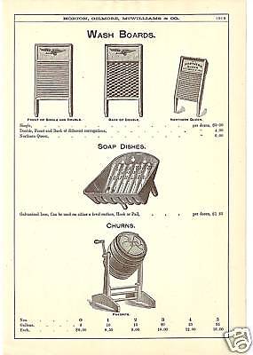 FAVORITE BUTTER CHURN 1888 ANTIQUE CATALOG AD  