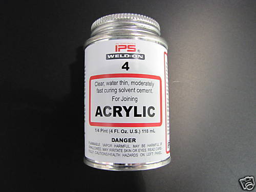 IPS Weld on # 4 Solvent Plexiglass Acrylic Glue 4 oz.  