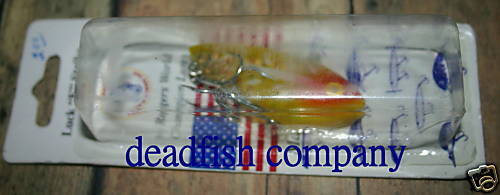 LUCK E STRIKE 2 Crankbait Fishing Lure Bait YELLW BONE  