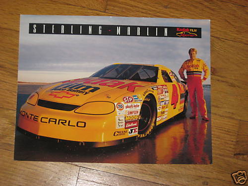 Sterling Marlin Kodak Film racing postcard  