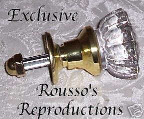 Glass Passage Antique type door knob ONE SIDE of Door  