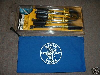 NEW KLEIN TOOLS 7 PIECE NUT DRIVER SET #647 WITH CASE  