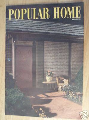 Popular Home Magazine Fall, 1947 FLOOR PLANS   