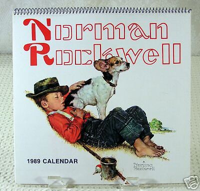 Large 1989 Norman Rockwell Wall Calendar__Unused  