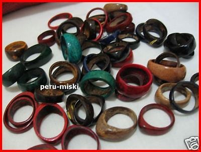 100 RINGS COCONUT Peruvian Jewelry Wholesale PERU  