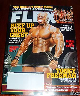 Flex Magazine March 2009 Toney Freeman New