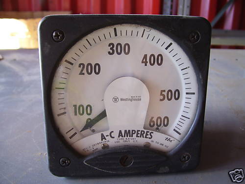 WH AC AMP METER 0 600 RANGE  