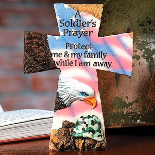 NEWA SOLDIERS PRAYER ON 5.5 INCH CROSS  