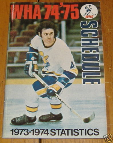 world hockey association (WHA) schedule &stats 1974 75  