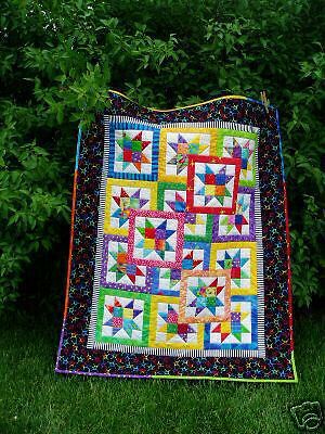 Layered Stars Crib/Twin Quilt Pattern.NEW  