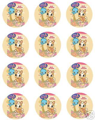 LITTLEST PET SHOP Edible CUPCAKE Image Icing Toppers  