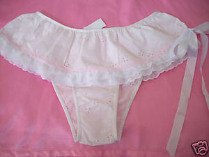 White Cotton Eyelet Panty M Size | eBay