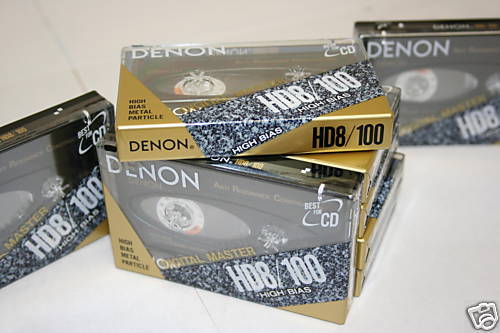 10 Denon HD8 100 Metal Cassette Tapes  