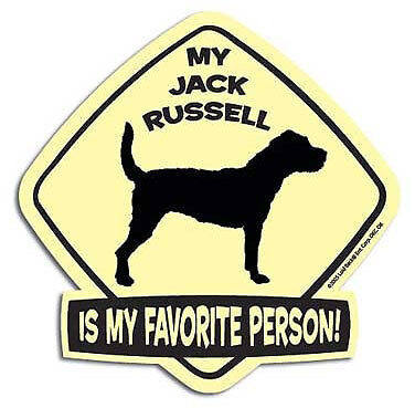 JACK RUSSELL Wag Tag CAR MAGNET My Favorite Person  