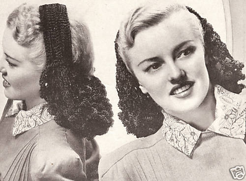 Vintage Crochet Snood Headband Hair band net pattern  