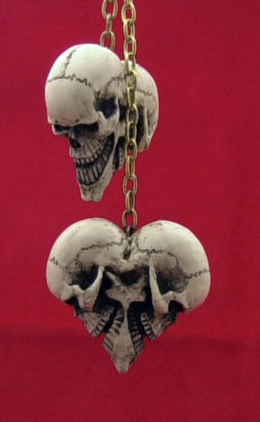 Skull Mirror Danglers Hot Rat Rod Goth shift knob #58  